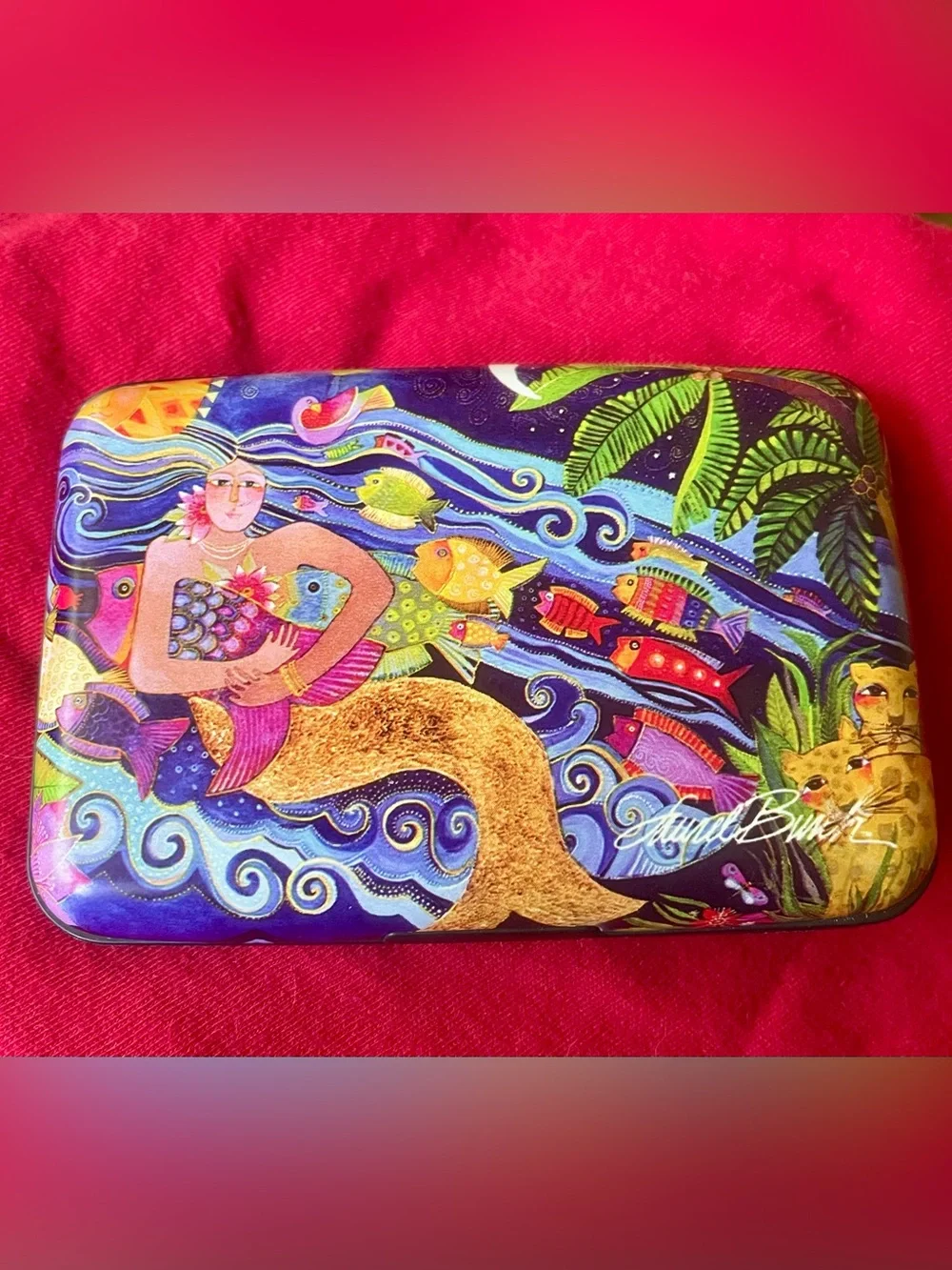 2 for $10. Laurel Burch Mermaid Print Hard Credit Card Case